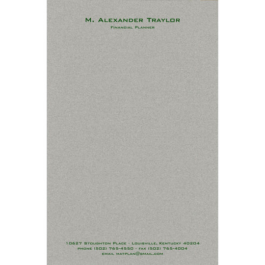 Grey Flannel Letter Sheets